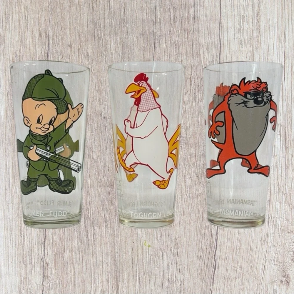 Vintage Pepsi Collector Series Looney Tunes Foghorn Leghorn-Elmer Fudd-Tas Devil